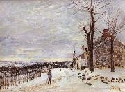 Snowy Weather at Veneux-Nadon, Alfred Sisley